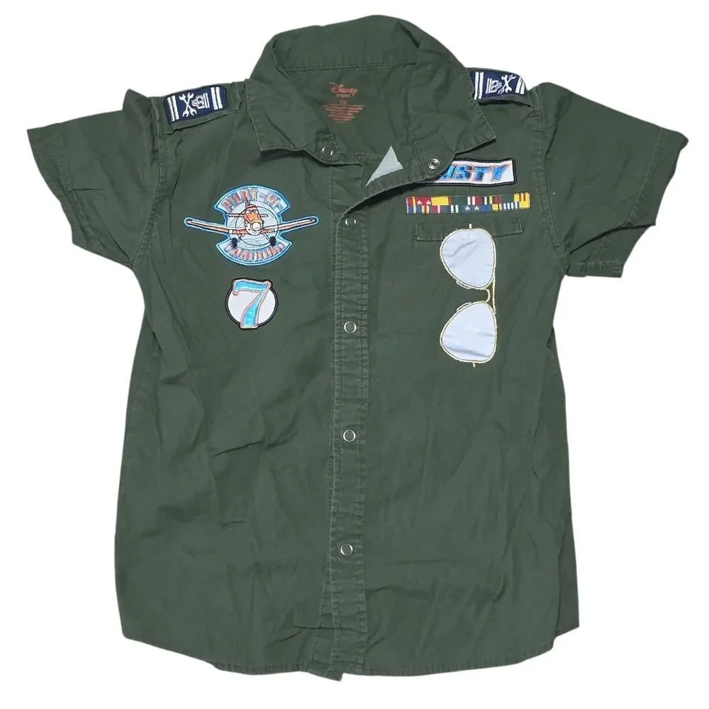Dusty Green Short Sleeve Pilot Shirt